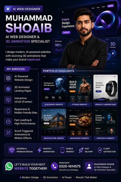 AI Web Designer and AI UGC Creator.