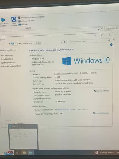Lenovo Thinkserver xeon e3 v2 1245