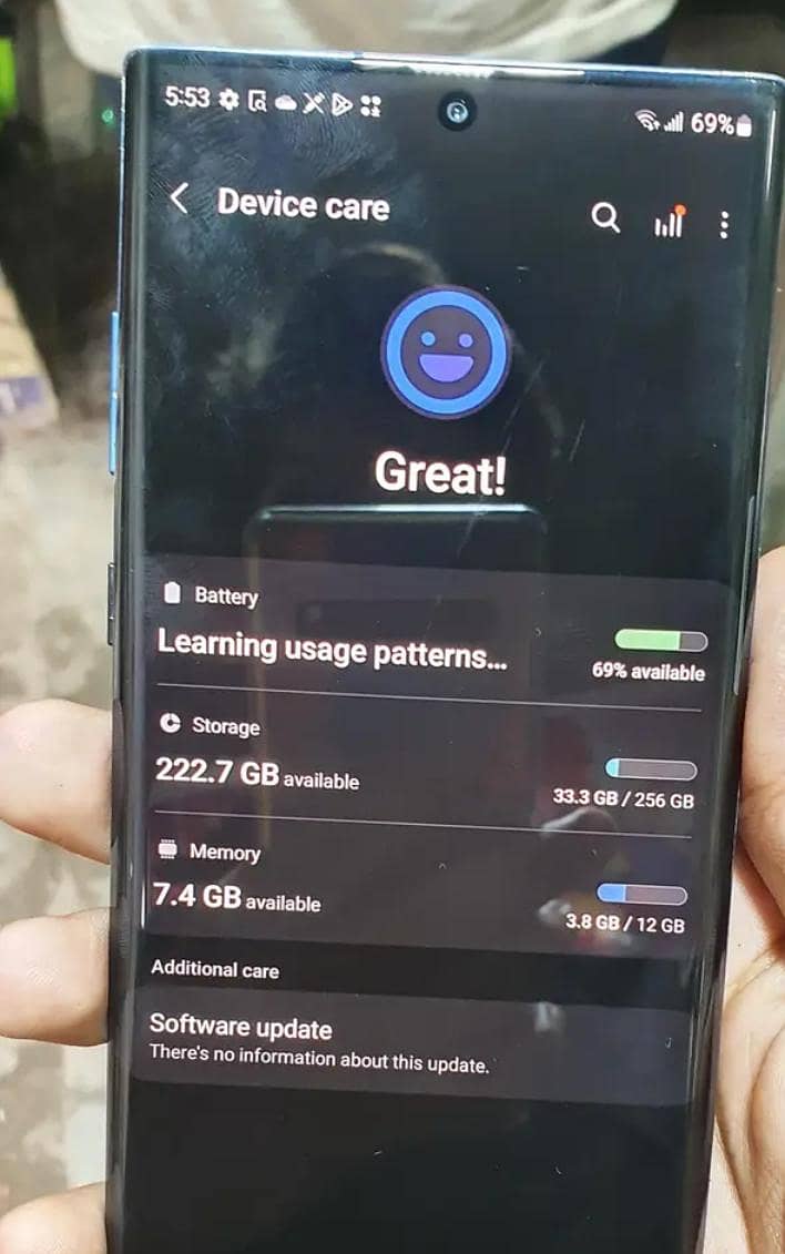Samsung Mobile Note 10 Plus 03074239/603 contact number 4