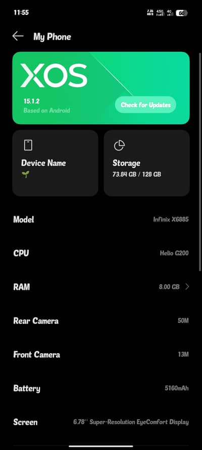 Infinix hot 60 pro just brand new condition