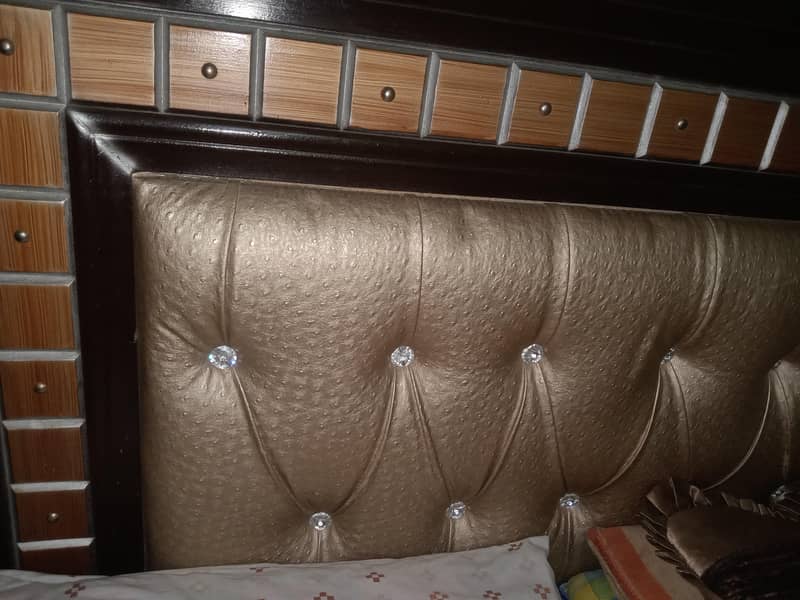 double Bed  set With dressing table one side table 1