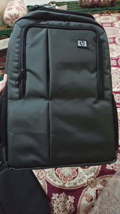laptop and tourist bags