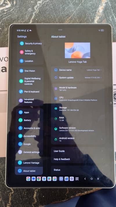 Lenovo yoga tab (tb710fu), 12gb 256gb