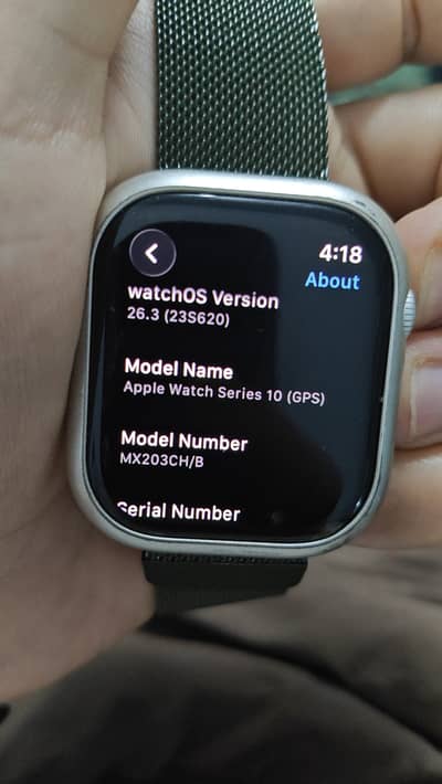 apple Watch series 10 46mm with original blue staps
