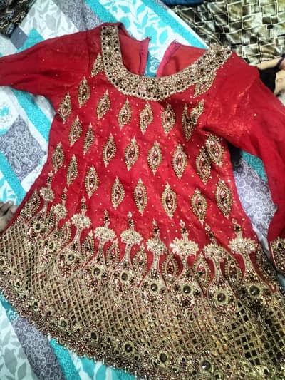 bridal suit Lehanga complete set large size one time use