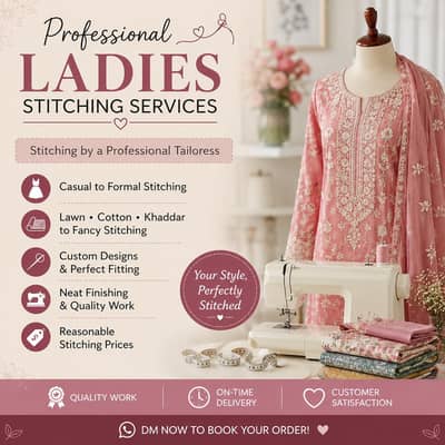 ladies suit stiching