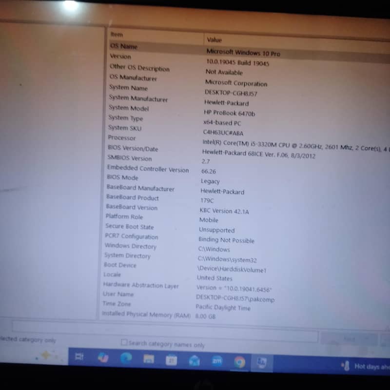 HP laptop 4