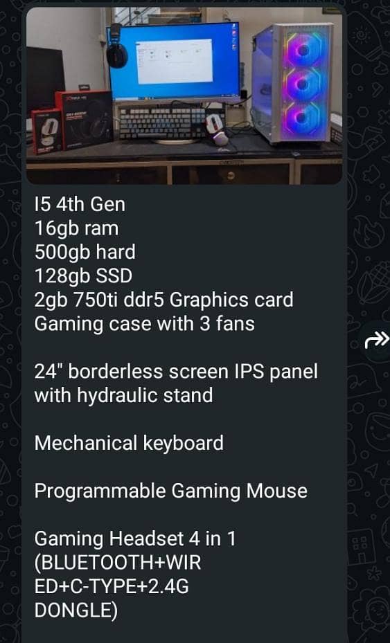 full gaming pc setup 1