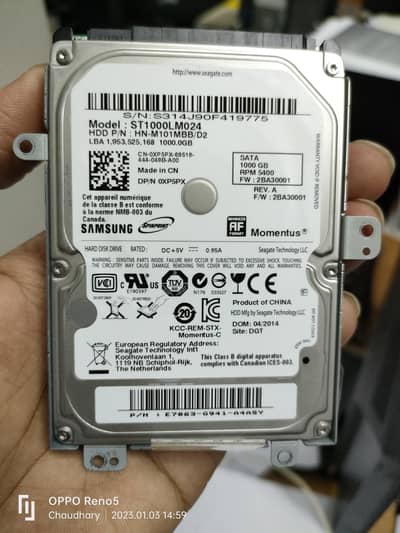 Samsung 1 TB HDD with USB 3.0 Case Imported