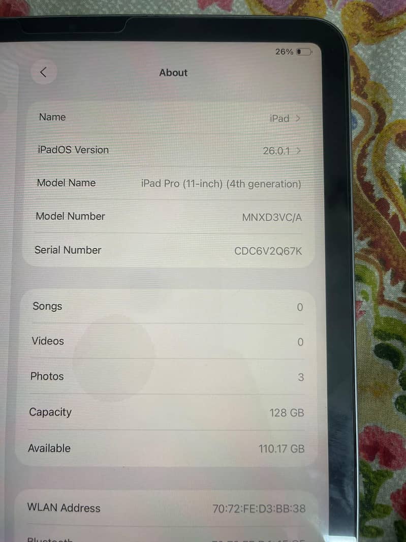 iPad pro M2 4th gen 6