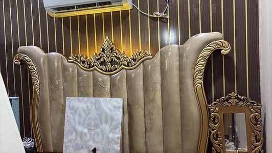 Used double bed , wardrobe, side tables , dressing table
