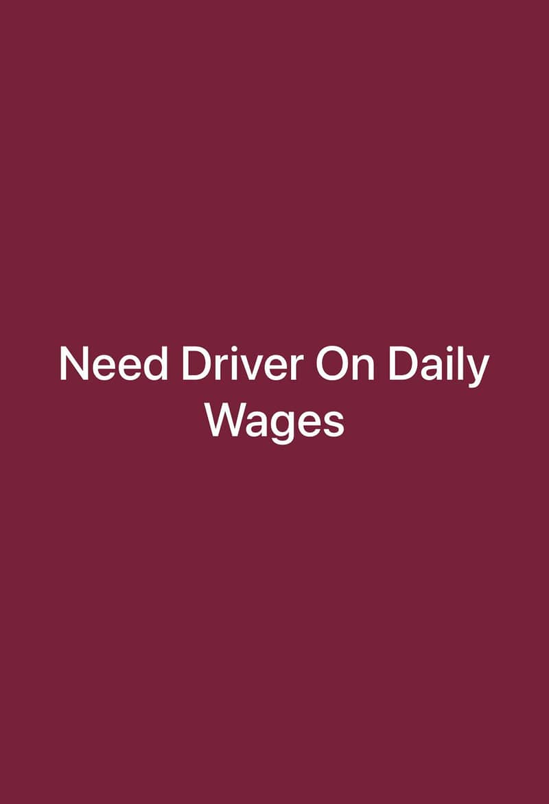 Driver Needed 0