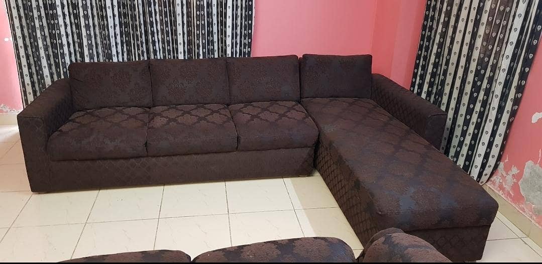 L shaped sofa 0