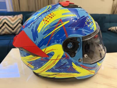  FOR SALE – LS2 FF808 Stream II Helmet (Blue/Neon Yellow Graphics)