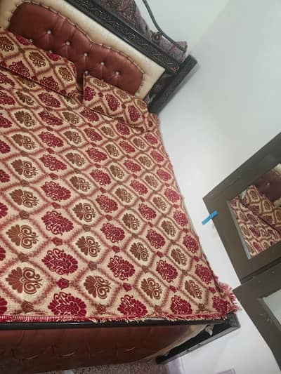 double bed with mattress