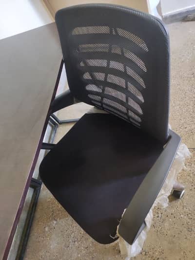 Computer Rolling Chair with Metal Wheel Base & Cylinder