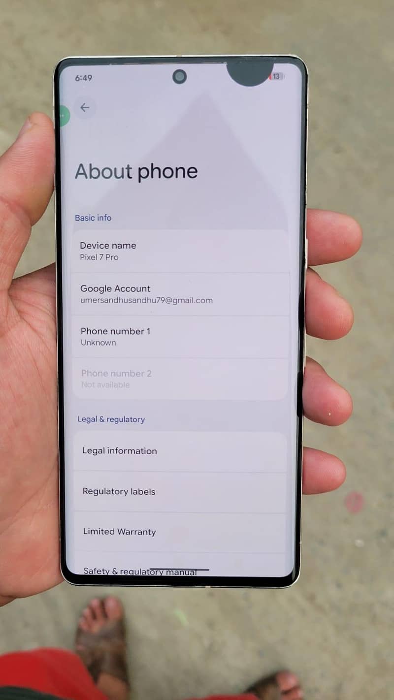 Google Pixel 7 Pro 8