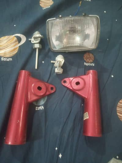Tanki, side covers, head light & accessories