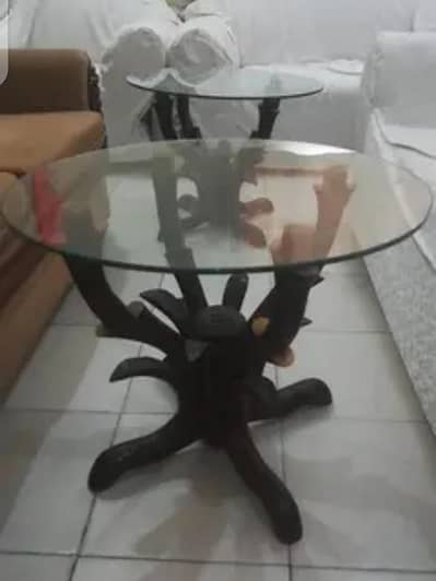 Glass tables set