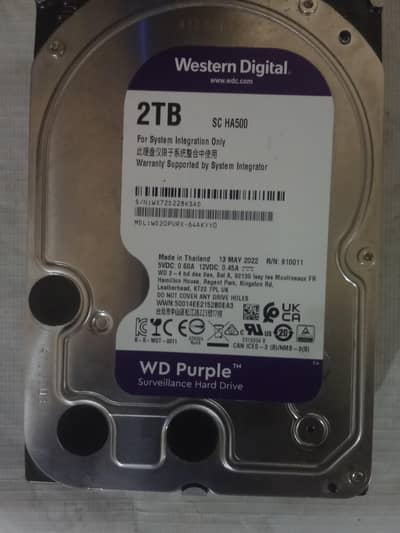 wd 2tb hard disk like new