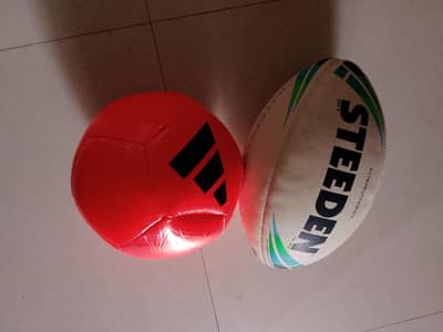 Adidas and steeden footballs for sale