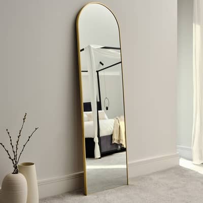 Full length golden arch mirror