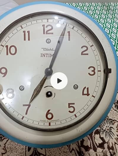 ANTIQUE WALL CLOCK GERMANY MADE