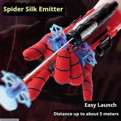 spiderman hands glabes and shooter
