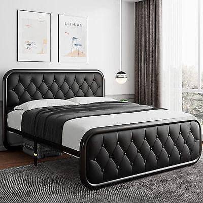 Iron bed / iron bed dressing side table / Double bed /Bed /  Furniture