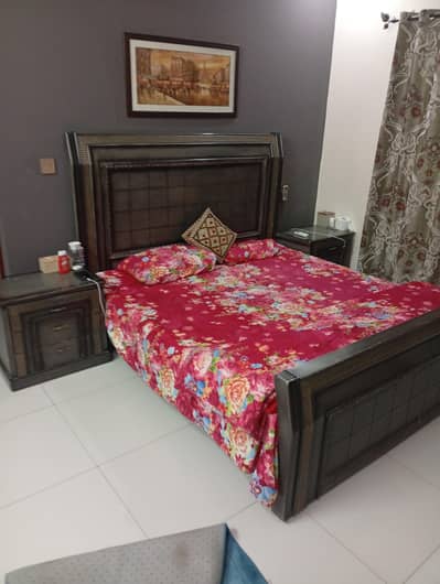 king size bed  side tables dressing