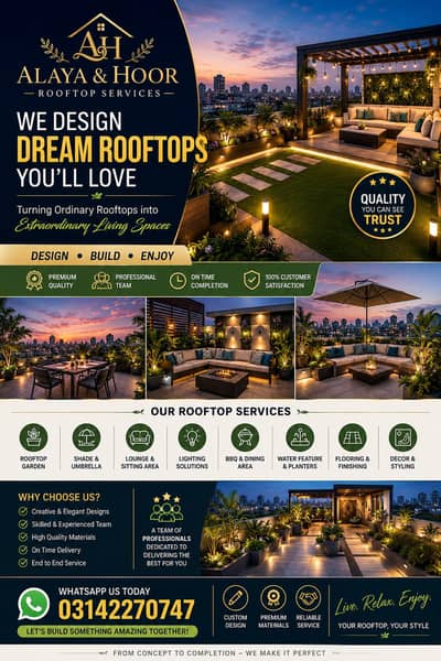 rooftop decorate services in karachi