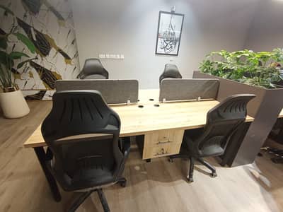 4-Seater Office Workstation Desk | Office Table | Excellent Condition