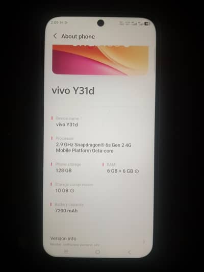 vivo y31 D