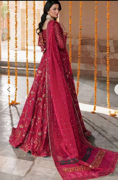 Luxury bridal wedding lehenga with heavy embroidery