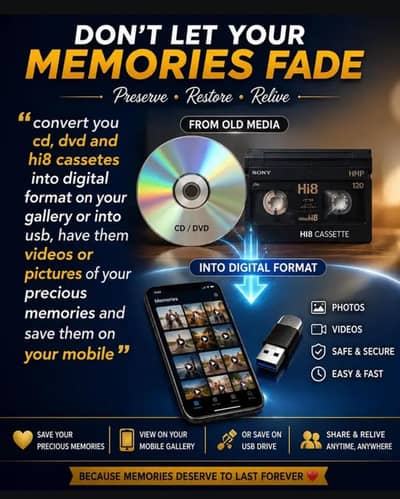 Convert Your VHS/Hi8/DVD Into USB (Only 500rs Per Cassette)