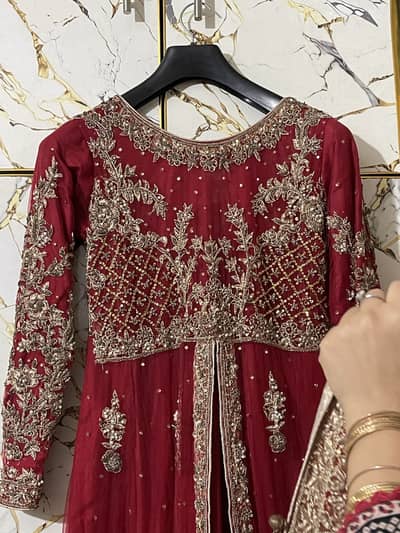 Heavy Bridal Red  Maxi Dress - Small/Medium - 2 Hours Used only