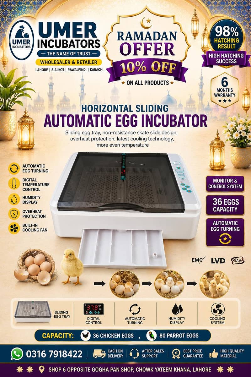Automatic Egg Incubator | Egg Hatching Machine | Incubator | Brooder 5