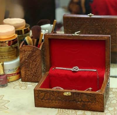 Wooden handmade jewelry box