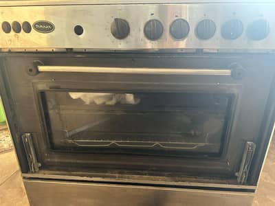 electric cooking range with a large oven