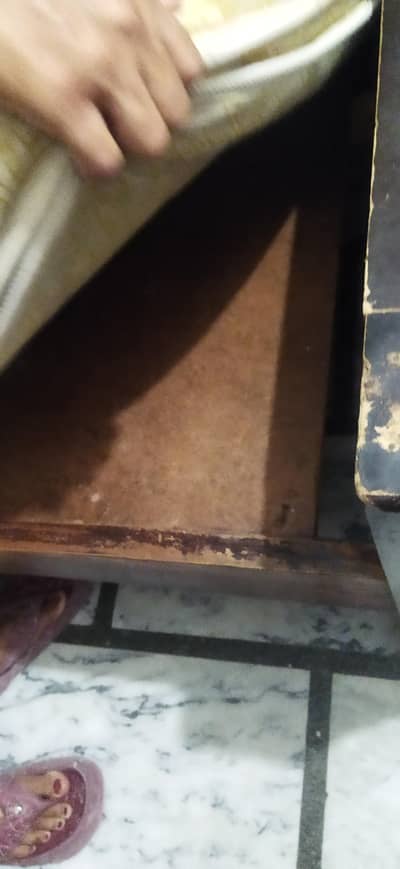 double bed with spring mattress