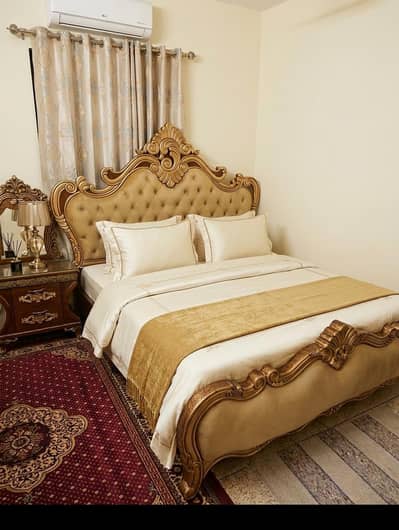 Complete King Size Bedroom Set with Mattress, Dressing & 2 Side Tables