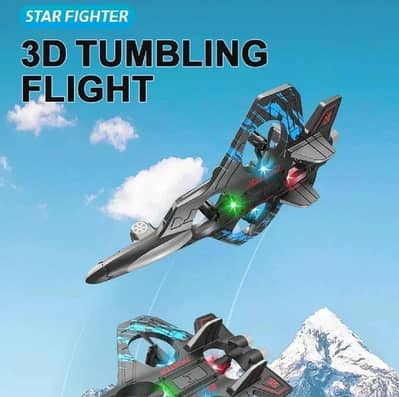 3D Tumbling RC Fighter Jet Toy for Kids