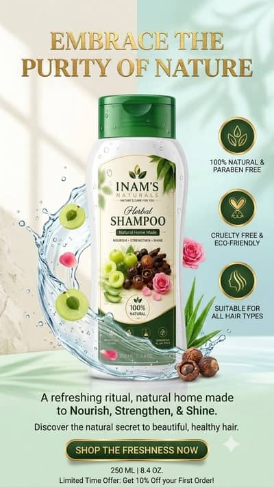 Inam' Herbal Shampoo   Give Your Hair the Strength It