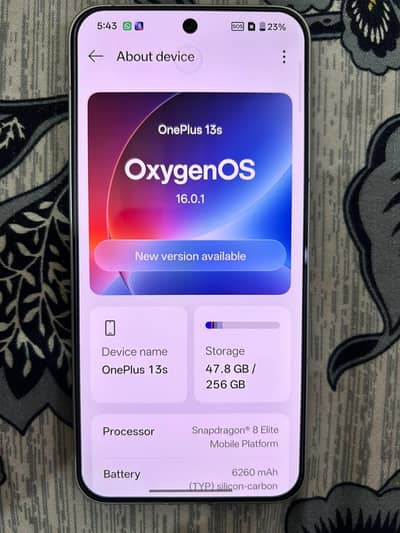 One Plus13s | 12/256 | New | Snapdragon 8Elite