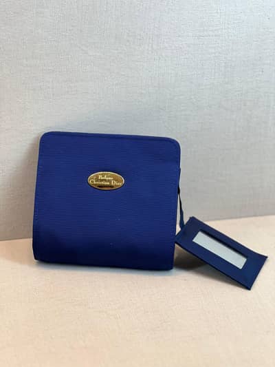 Christian Dior cosmetic makeup pouch  with  mirror Excellent condition