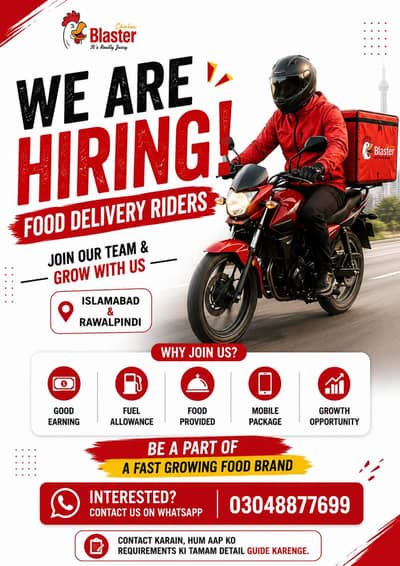 need food delivery rider