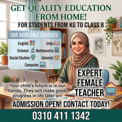 Online Tuition Available KG to Grade 8