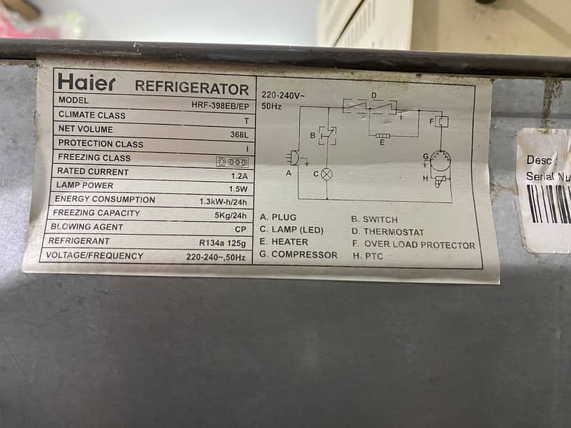 Haier Full Size Fridge 10