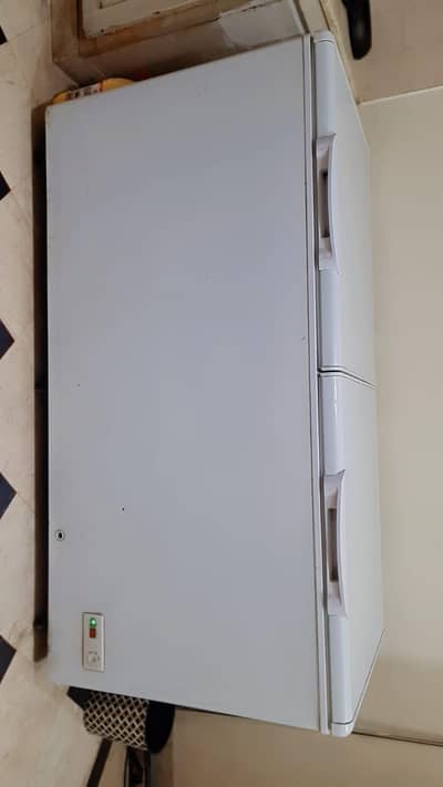 haier full size double door chest deep freezer