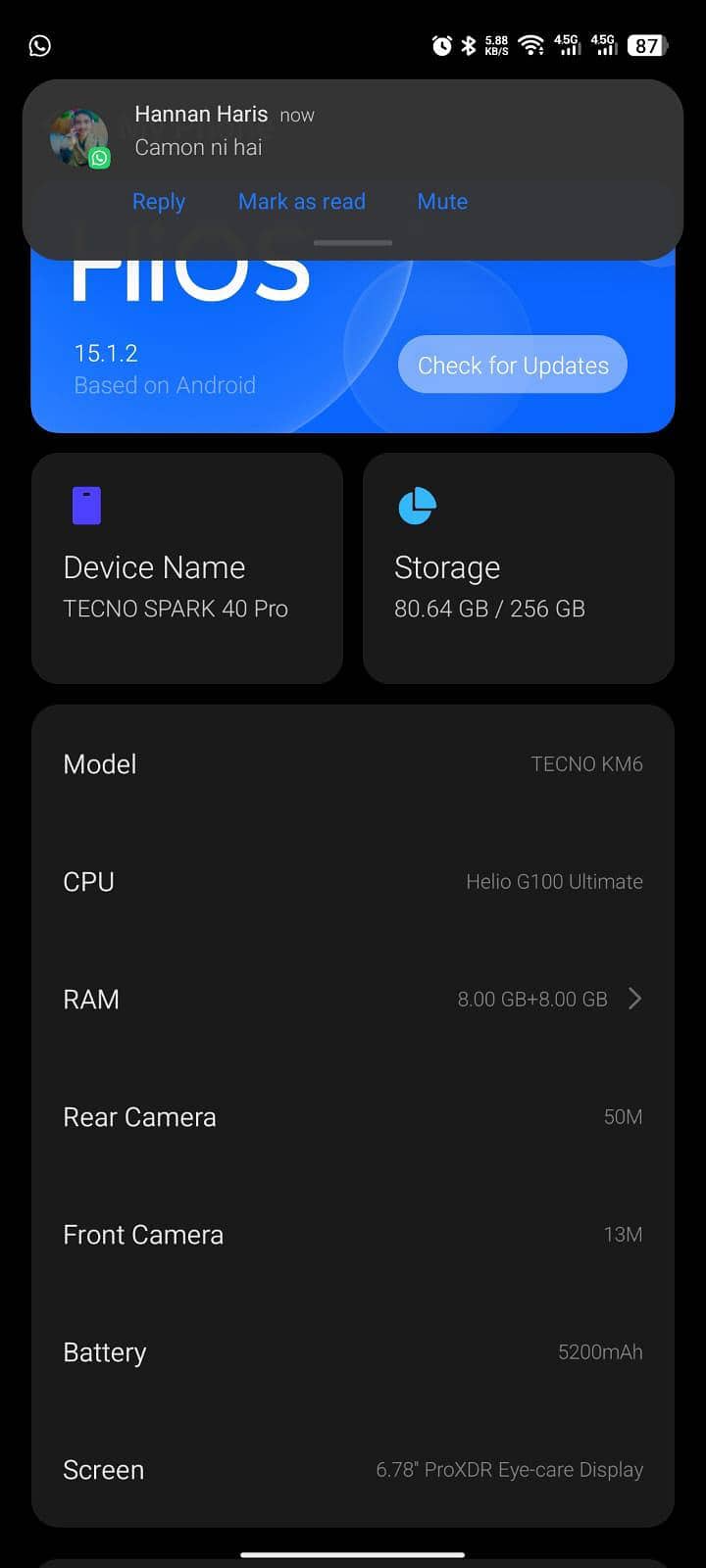 Tecno SPARK 40 pro 4